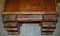 Original Victorian Burr Walnut & Brown Leather Twin Pedestal Desk 13