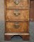 Original Victorian Burr Walnut & Brown Leather Twin Pedestal Desk 5