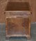 Original Victorian Burr Walnut & Brown Leather Twin Pedestal Desk 8