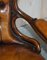 Show Gerahmter Viktorianischer Chesterfield Library Sessel aus Braunem Leder 10