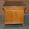 Victorian Pollard Oak Partner Desk with Green Leather Top, 1880s 13