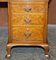 Victorian Pollard Oak Partner Desk with Green Leather Top, 1880s 7