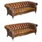 Leather Chesterfield Sofas from Howard & Sons, Set of 2 1