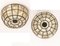 Petite German Iron and Glass Wall or Ceiling Lights from Limburg, 1960s 2