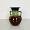 Mid-Century Modern Italian Green and Brown Glazed Ceramic Amphora Vase, 1960s 4