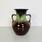 Mid-Century Modern Italian Green and Brown Glazed Ceramic Amphora Vase, 1960s, Image 2