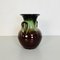 Italienische Mid-Century Modern Glasierte Keramik Amphora Vase in Grün & Braun, 1960er 3