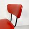Mid-Century Italian Red Sky and Metal Chair, 1960s 6