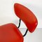 Italienischer Mid-Century Stuhl aus rotem Himmel & Metall, 1960er 7