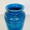 Mid-Century Modern Italian Blue Decorated Vase from Bitossi, 1970s 5