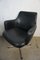 Club chair in pelle nera, anni '60, set di 2, Immagine 7