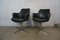 Fauteuils Club en Cuir Noir, 1960s, Set de 2 1