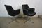 Black Leather Club Chairs, 1960s, Set of 2 3