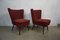 Chaises Cocktail Rouges, 1950s, Set de 2 2