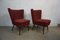 Red Cocktail Chairs, 1950s, Set of 2 2