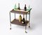 Mid-Century Mahogany Bar Cart with Trays and Bottle Holder by Ico Parisi, 1960s, Image 12