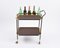 Mid-Century Mahogany Bar Cart with Trays and Bottle Holder by Ico Parisi, 1960s 10