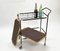 Mid-Century Mahogany Bar Cart with Trays and Bottle Holder by Ico Parisi, 1960s, Image 8