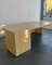 Table Teardrop en Laiton et Travertin, Italie, 1980s 10