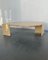 Italian Teardrop Table in Brass and Travertine, 1980s, Image 7