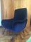 Dark Blue Velvet Italian Armchair by Marco Zanuso for Arflex, 1960s, Immagine 13