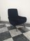 Dark Blue Velvet Italian Armchair by Marco Zanuso for Arflex, 1960s, Immagine 1