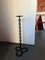 Mid-Century Brutalist Chain Candleholder in Wrought Iron 2