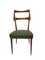 Green Leather Upholstery & Wooden Structure Chair, Set of 4 1