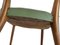 Green Leather Upholstery & Wooden Structure Chair, Set of 4 19