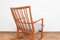 Oak Ml33 Rocking Chair by Hans J. Wegner for AS Mikael Laursen, 1950s 7