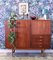 Danish Teak Highboard with Bar Cabinet 14