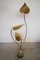 Lampe mit großen Messingblättern von Carlo Giorgi für Bottega Gadda 1