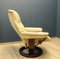 Ausklappbarer Mid-Century Ledersessel von Stressless 5