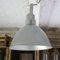 Lámpara colgante industrial vintage de cromo esmaltado, Imagen 1