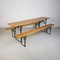 Vintage German Beer Table with Benches 1
