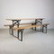 Vintage German Beer Table with Benches 2