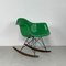 Sedia a dondolo Rar verde di Charles Eames per Herman Miller, Immagine 1