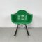 Sedia a dondolo Rar verde di Charles Eames per Herman Miller, Immagine 3