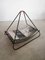 Large Iron and Rattan Magazine Rack, 1950s, Image 10