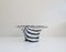Hand-Blown Glass Bowl With Stripe Pattern 1