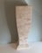 Pedestal de columna de travertino estilo Hollywood Regency, años 70, Imagen 1