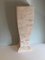 Pedestal de columna de travertino estilo Hollywood Regency, años 70, Imagen 12