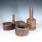 Antique Swedish Spice Box, Plunger and Wooden Bowl, Set of 3 6
