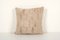 Turkish Handwoven Beige Kilim Pillow Cover, Image 1