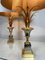 Mid-Century Ormolu Palm Leaves Table Lamps from Maison Charles, Set of 2 6