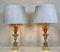 Mid-Century Ormolu Palm Leaves Table Lamps from Maison Charles, Set of 2, Image 14