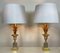 Mid-Century Ormolu Palm Leaves Table Lamps from Maison Charles, Set of 2 2