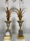 Mid-Century Ormolu Palmenblatt Tischlampen von Maison Charles, 2er Set 7