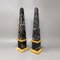 Italian Portoro Marble Obelisks, 1960s, Set of 2, Image 2