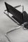 Vintage Bauhaus Cantilever Chair in Black Leather, 1960s, Set of 5 15